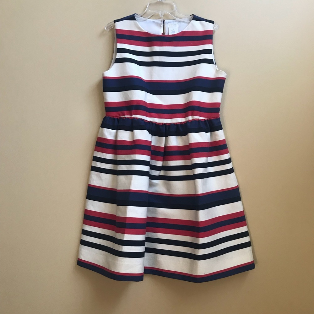 GIRLS CREWCUTS STRIPED DRESS SIZE 8